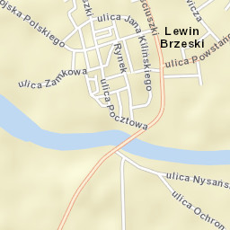 Lewin Brzeski Street Map