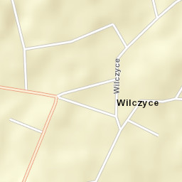 Wilczyce Street Map