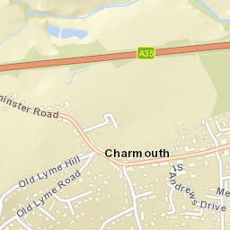 Charmouth Street Map