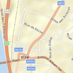 Visé Street Map