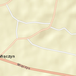 Miączyn Street Map