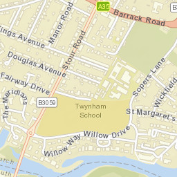 Christchurch Street Map