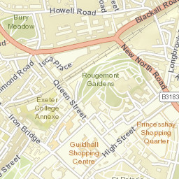 Exeter Street Map