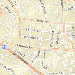 Jablonec nad Nisou Street Map