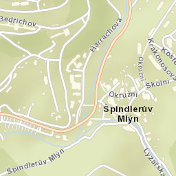Špindlerův Mlýn Street Map