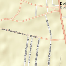 Dobrodzień Street Map