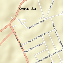 Konopiska Street Map