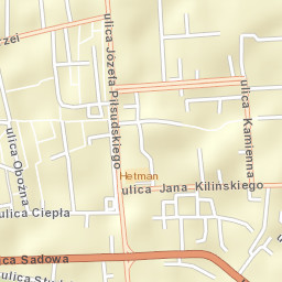 Zamość Street Map