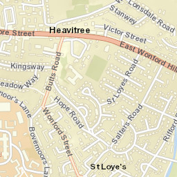Heavitree Street Map