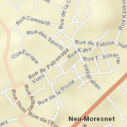 La Calamine Street Map