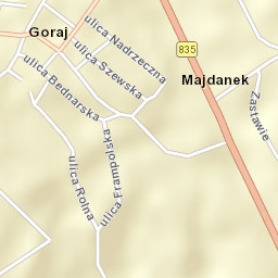 Goraj Street Map