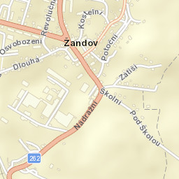 Žandov Street Map