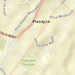 Pieszyce Street Map