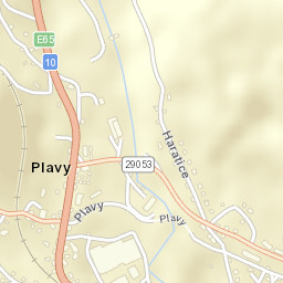 Plavy Street Map
