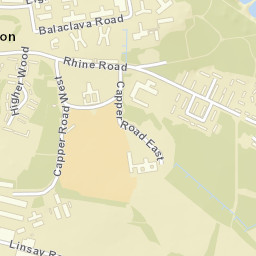 Bovington Camp Street Map