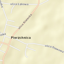 Pierzchnica Street Map