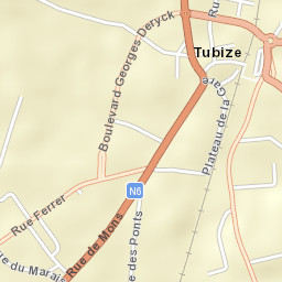 Tubize Street Map