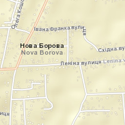 Nova Borova Street Map