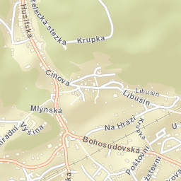 Krupka Street Map