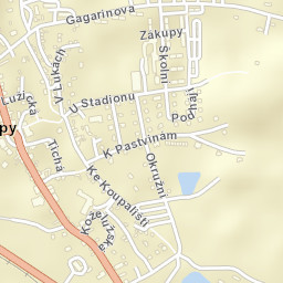 Zákupy Street Map