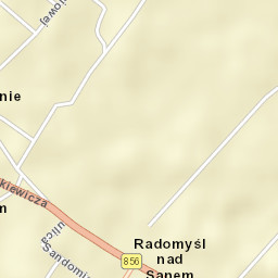 Radomyśl Street Map