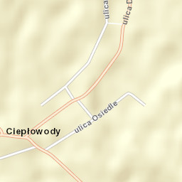 Ciepłowody Street Map