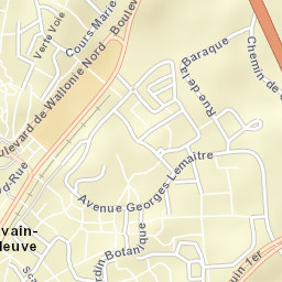 Louvain-la-Neuve Street Map