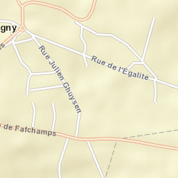Blégny Street Map