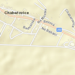 Chabařovice Street Map
