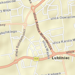Lubliniec Street Map