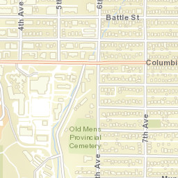 1100-1400 Glenfair Drive, Kamloops, BC Street Map