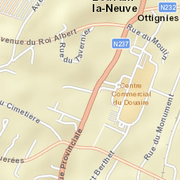 Ottignies Street Map