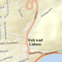 Okres Ústí nad Labem Street Map