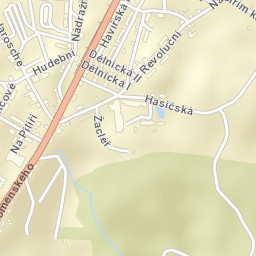 Žacléř Street Map