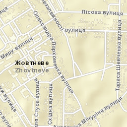 Blahodatne Street Map