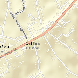 Sribne Street Map