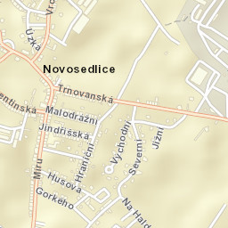 Novosedlice Street Map