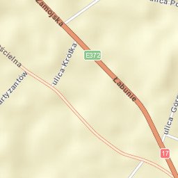Łabunie Street Map