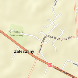 Zaleszany Street Map