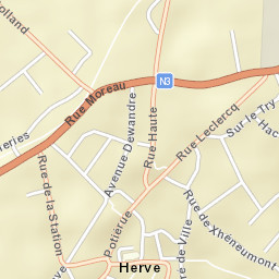Herve Street Map
