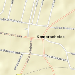Komprachcice Street Map