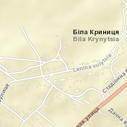 Bila Krynytsia Street Map