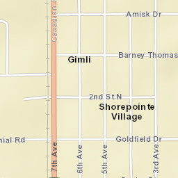 Gimli Street Map