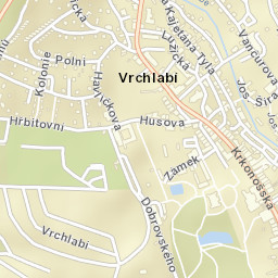 Vrchlabí Street Map