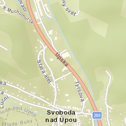 Svoboda nad Úpou Street Map