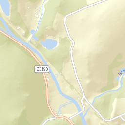 B3193 Dartmoor National Park Newton Abbot Street Map