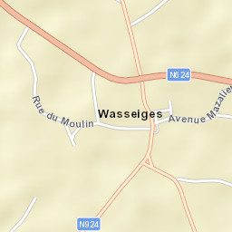 Wasseiges Street Map