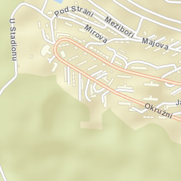 Meziboři Street Map