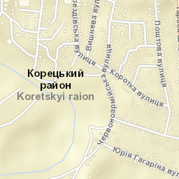 Korets Street Map