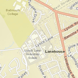 11 Lanehouse Rocks Road Weymouth Dorset DT4 Street Map